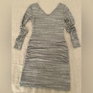 Long sleeve short jersey dress